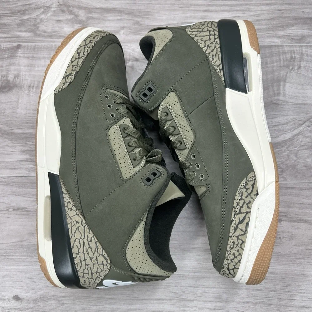 Nike Air Jordan 3 Retro Family Affair Olive Green Men's Size 12 DN3707-202 New
